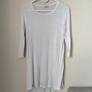 Tobi White long sleeved T-shirt dress shift
